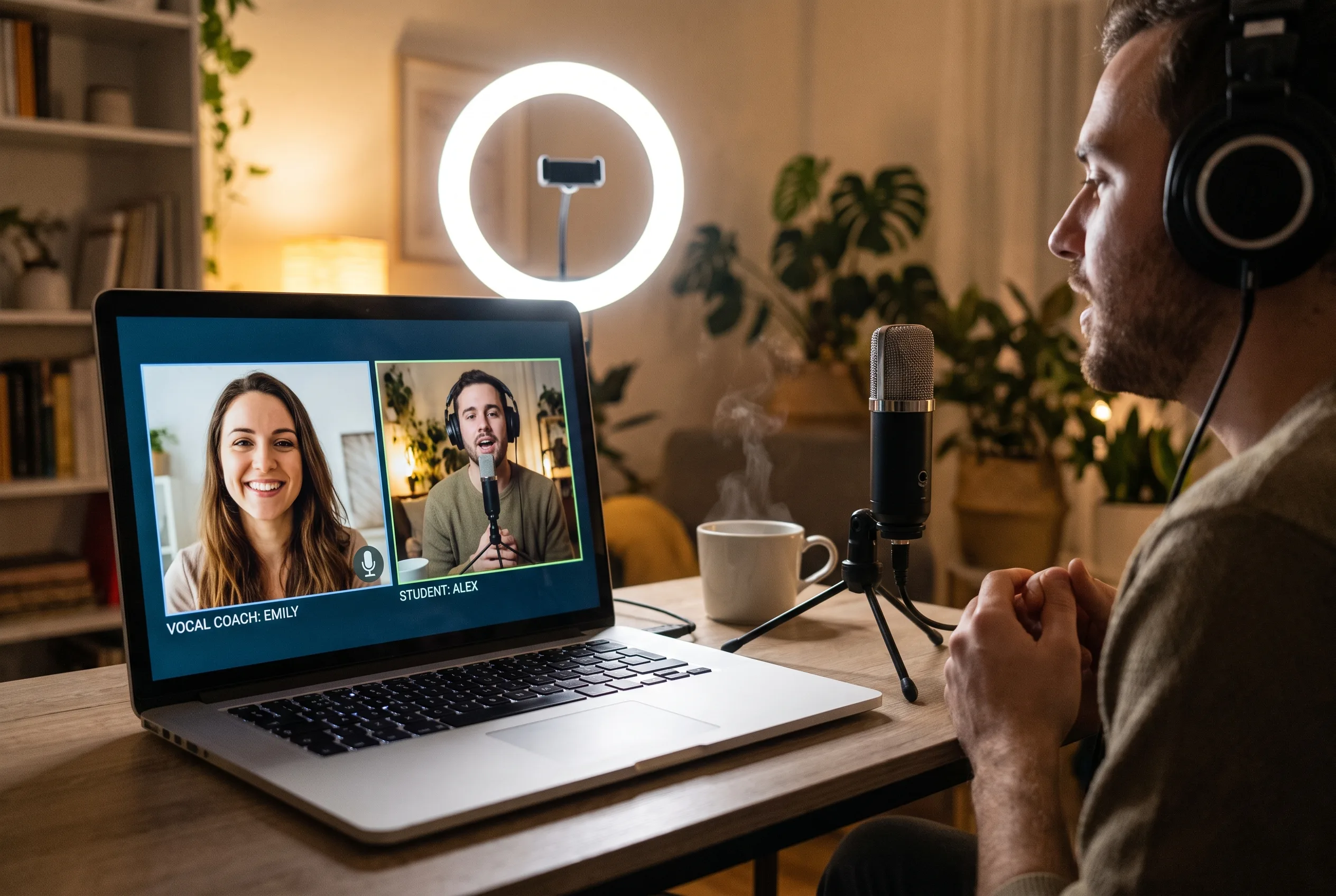 Online voice lesson